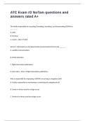 ATC Exam -2 NoTam questions and answers rated A&plus;