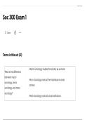 SOC 300 EXAM 1 QUESTIONS WITH 100&percnt; CORRECT ANSWERS&period;