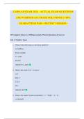 CARN-AP EXAM 2024 &ndash; ACTUAL EXAM QUESTIONS AND VERIFIED ACCURATE SOLUTIONS &vert;&vert; 100&percnt; GUARANTEED PASS <RECENT VERSION>