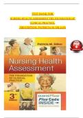 TEST BANK FOR  NURSING HEALTH ASSESSMENT THE FOUNDATION OF CLINICAL PRACTICE&comma;  3RD EDITION&comma; PATRICIA M&period; DILLON