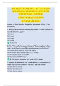  NFL AGENT EXAM 2025 &ndash; ACTUAL EXAM QUESTIONS AND VERIFIED ACCURATE SOLUTIONS &lpar;A&plus; GRADED&rpar; &vert;&vert; 100&percnt; GUARANTEED PASS <RECENT VERSION>