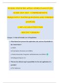 NYSDEC PESTICIDE APPLICATORS EXAM STUDY GUIDE 2025&ndash;2026 &ndash; COMPREHENSIVE FREQUENTLY TESTED QUESTIONS AND VERIFIED ANSWERS &vert;&vert; 100&percnt; GUARANTEED PASS <RECENT VERSION>