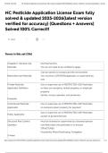 NC Pesticide Application License Exam fully solved & updated 2025-2026&lpar;latest version verified for accuracy&rpar; &lpar;Questions &plus; Answers&rpar; Solved 100&percnt; Correct&excl;&excl;