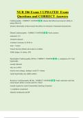 NUR 206  Bundled Questions and CORRECT Answers