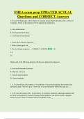FHEA exam prep UPDATED ACTUAL  Questions and CORRECT Answers 