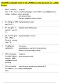 FHEA FNP board exam review &lpar;1-14&rpar; UPDATED ACTUAL Questions and CORRECT  Answers 