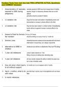 Random Facts from last two test FHEA UPDATED ACTUAL Questions  and CORRECT Answers