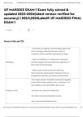 UF MAR3023 EXAM 1 Exam fully solved & updated 2025-2026&lpar;latest version verified for accuracy&rpar; &vert; 20242025Latest&excl;&excl; UF MAR3023 FINAL EXAM 1