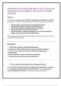 CHEMO EXAM LATEST 2025-2026 ACTUAL EXAM 130  QUESTIONS AND CORRECT DETAILED ANSWERS &vert;AGRADE