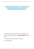 COMPREHENSIVE TEST-OUT EXAM LATEST  2025&sol;2026 QUESTIONS and CORRECT  ANSWERS ALREADY GRADED A&plus; 
