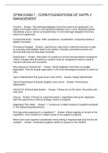 CPSM EXAM 1 - CORE&sol;FOUNDATIONS OF SUPPLY MANAGEMENT