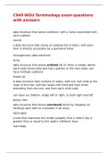 C949 WGU Terminology exam questions with answers