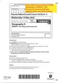 Actual 2025 Pearson Edexcel Level 3 GCE in Drama and Theatre 9DR0&sol;03 Component 3 &ndash; Theatre Makers in Practice Merged Question Paper and Mark scheme