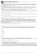 2025 USDA Beef Grading Unit Exam Questions and Answers 100&percnt; Pass &vert;Verified and Updated 