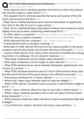 WGU D276 Web Development Foundations Exam Questions and Answers 100&percnt; Pass &vert;Verified and Updated 