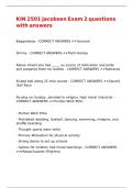 KIN 2501 Jacobsen Exam 2 questions with answers