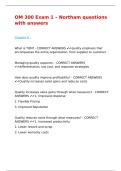 OM 300 Exam 1 &ndash; Northam questions with answers&period;