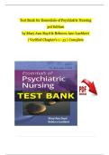 TEST BANK For Essentials of Psychiatric Nursing&comma; 3rd Edition by Mary Ann Boyd & Rebecca Ann Luebbert &vert; Verified Chapter's 1 - 31 &vert; Complete Newest Version