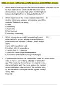 NRSG 317 exam 1 UPDATED ACTUAL Questions and CORRECT Answers 