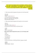 WGU D427 DATABASE MANAGEMENT APPLICATIONS EXAM PRE-ASSESSMENT AND OBJECTIVE ASSESMENT &vert; ACTUAL EXAM QUESTIONS AND CORRECT ANSWERS 2025&sol;2026