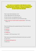 WGU D313 OA &lpar;ANATOMY & PHYSIOLOGY&rpar; EXAM QUESTION BANK COMPLETE &vert; REAL EXAM QUESTIONS WITH DETAILED ANSWERS &vert; ALREADY GRADED A&plus; &vert; GUARANTEED PASS &sol;2026&period;