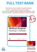 Test Bank for Lewis's Medical-Surgical Nursing in Canada 5th Edition by Tyerman & Cobbett&period;&vert;All 72 chapters covered&period;