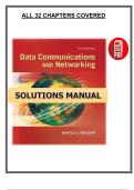 Data Communications and Networking &lpar;5th Edition&rpar; &ndash; Complete Solutions Manual by Forouzan &ndash; PDF