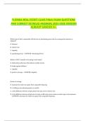 FLORIDA REAL ESTATE FINAL EXAM QUESTIONS AND CORRECT DETAILED ANSWERS 2025-2026 VERSION ALREADY GRADED A&plus;&period;