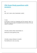 CRL Exam Study questions with answers