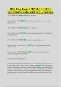 HCD Final Exam UPDATED ACTUAL  QUESTIONS AND CORRECT ANSWERS