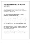 BSN 7000 final EXAM WITH CORRECT ANSWERS