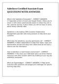 Salesforce Certified Associate Exam QUESTIONS WITH ANSWERS