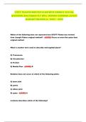 STOTT PILATES WRITTEN EXAM WITH CORRECT ACTUAL  QUESTIONS AND CORRECTLY WELL DEFINED ANSWERS LATEST  ALREADY GRADED A&plus; 2025 &ndash; 2026