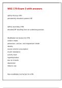 NSG 170 Exam 3 with answers