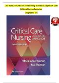 CRITICAL CARE NURSING A HOLISTIC APPROACH 11TH EDITION TEST BANK