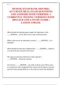 MS BAIL EXAM BANK 2025&sol;2026 &vert;  ACCURATE REAL EXAM QUESTIONS  AND ANSWERS WITH VERIFIED &vert; 3  CURRENTLY TESTING VERSIONS WITH  200 EACH AND A STUDY GUIDE &vert;  LATEST UPDATE