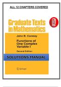 Functions of One Complex Variable I &lpar;2nd Edition&rpar; &ndash; Complete Solutions Manual by Conway &ndash; PDF