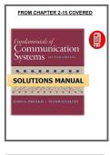 Fundamentals of Communication Systems &lpar;2nd Edition&rpar; &ndash; Solutions Manual by Proakis &ndash; PDF