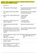 OM 300 - Exam 3 Northam University of Alabama UPDATED ACTUAL  Questions and CORRECT Answers 
