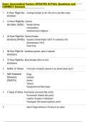 ARMY AEROMEDICAL    Bundled Questions and CORRECT Answers