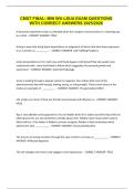 CMST FINAL- MIN WU-LSUA EXAM QUESTIONS WITH CORRECT ANSWERS 2025&sol;2026