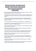 North Carolina Accident And  Health Final Exam Questions  And Correct Answers  2025&sol;2026 