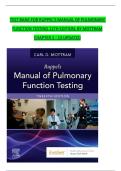 Test Bank for Ruppel&rsquo;s Manual of Pulmonary Function Testing 12th Edition&comma; By Mottram Chapter 1 - 13 Updated