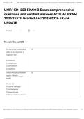 UNLV KIN 223 EXAM 3 Exam comprehensive questions and verified answers ACTUAL EXAM 2025 TEST&excl;&excl; Graded A&plus; &vert; 2025&vert;2026 EXAM UPDATE