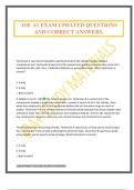 ASE A1 EXAM UPDATED QUESTIONS AND CORRECT ANSWERS&period;