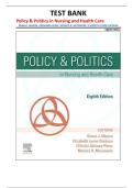 Policy & Politics in Nursing and Health Care Test Bank 8th Edition &vert; Mason&comma; Perez&comma; McLemore&comma; Dickson