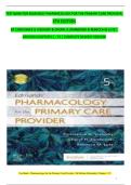 TEST BANK FOR EDMUNDS' PHARMACOLOGY FOR THE PRIMARY CARE PROVIDER&comma; 5TH EDITION BY CONSTANCE G VISOVSKY & CHERYL H ZAMBROSKI & REBECCA M LUTZ &vert; VERIFIED CHAPTER'S 1 - 73 &vert; COMPLETE NEWEST VERSION