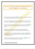 BCSOT EXAM 6 UPDATED QUESTIONS AND CORRECT ANSWERS&period;