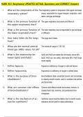 NURS 401 Bundled Questions and CORRECT Answers
