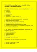 NRSG 5800 Pharmacology Exam 1 - Multiple Choice Questions With Complete Solutions